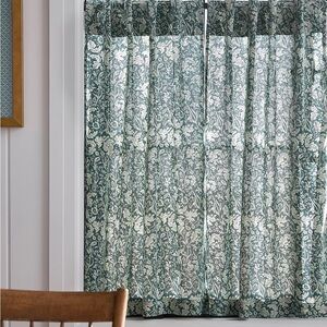 Anthropologie Hyacinth Printed Cotton Café Curtains